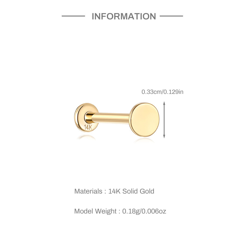 14K Gold Circle Stacking Earrings – Minimalist, Hypoallergenic & Everyday-Ready
