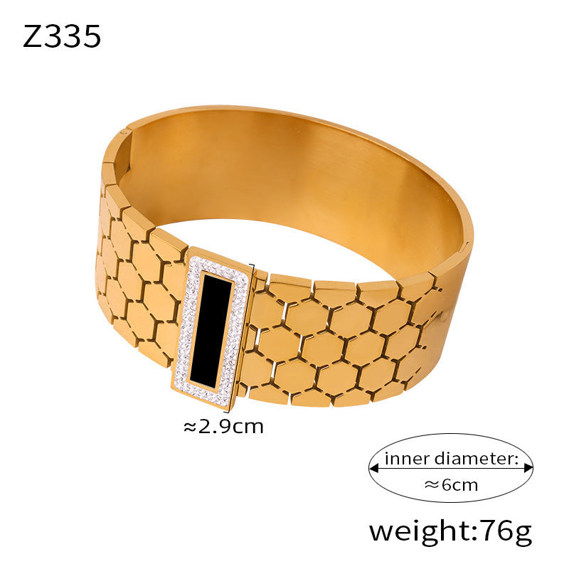 Trendy Stainless Steel Chain Jewelry Set – Rings, Bracelet, Earrings, Necklace & Bangle