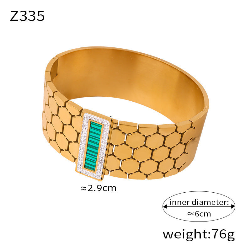 Trendy Stainless Steel Chain Jewelry Set – Rings, Bracelet, Earrings, Necklace & Bangle