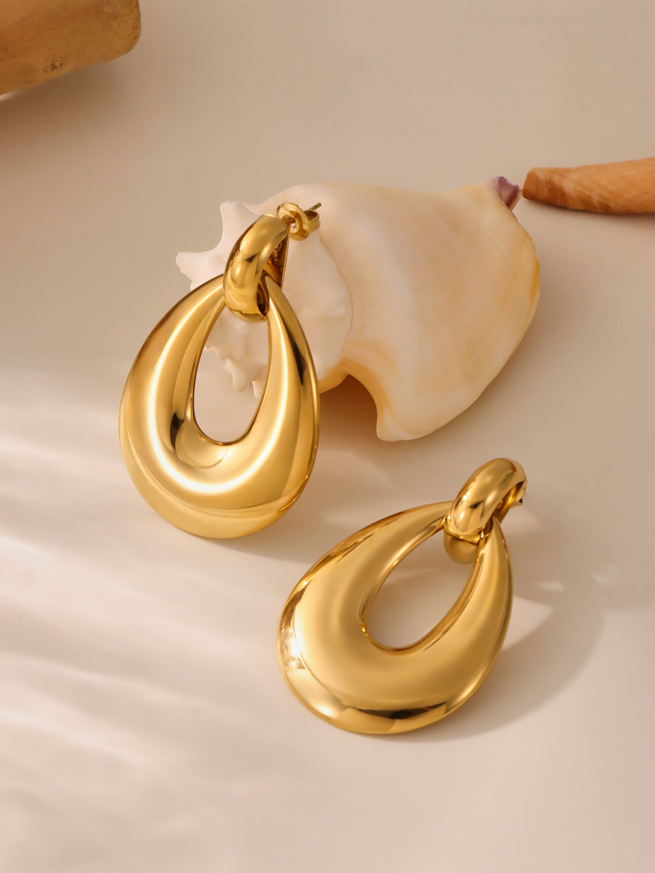Geometric Multi-Layer Hoop Earrings Stainless Steel Statement Dangle Earrings – High Fashion Modern Jewelry | WANTI Jewelry