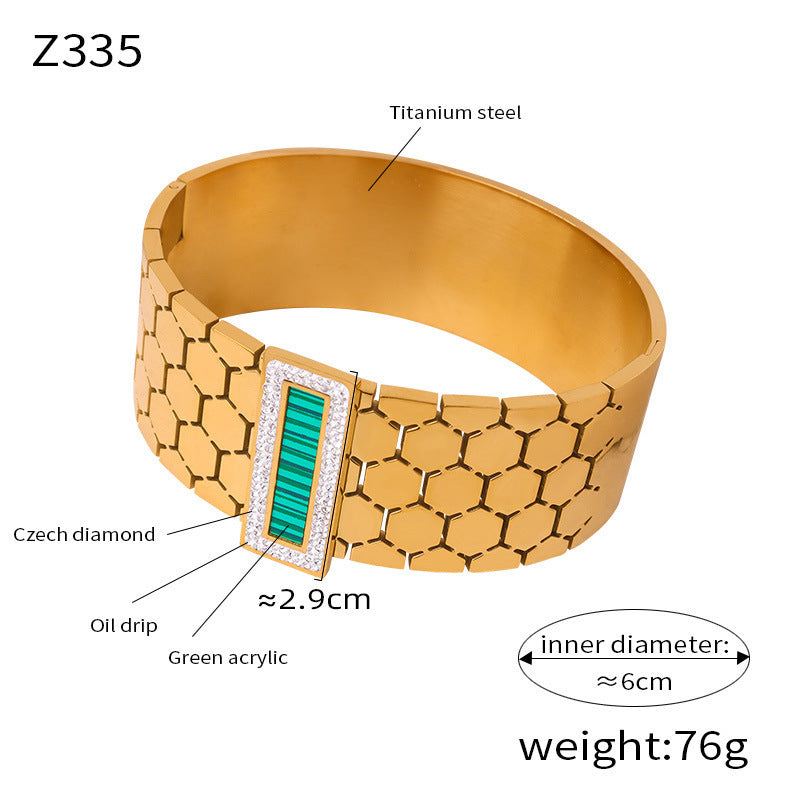 Trendy Stainless Steel Chain Jewelry Set – Rings, Bracelet, Earrings, Necklace & Bangle