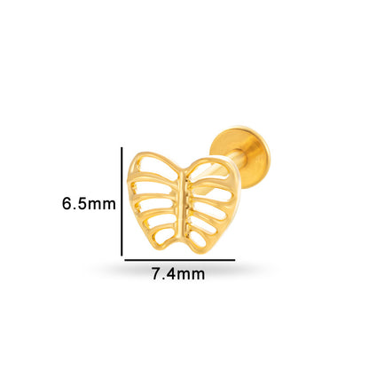 G23/F136 Titanium Zircon Lip & Cartilage Piercing Jewelry | Internally Threaded Studs | Fashionable & Hypoallergenic
