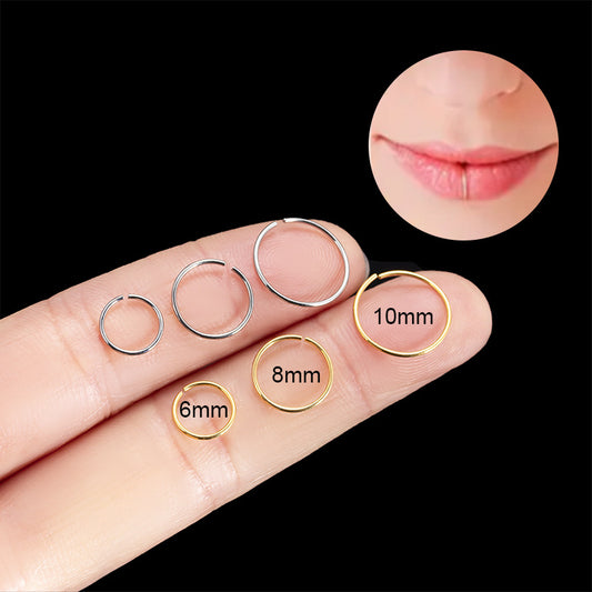 G23/F136 Titanium 20G Hoop Piercing Jewelry | Lip, Nose, and Cartilage Rings | Fashionable & Hypoallergenic