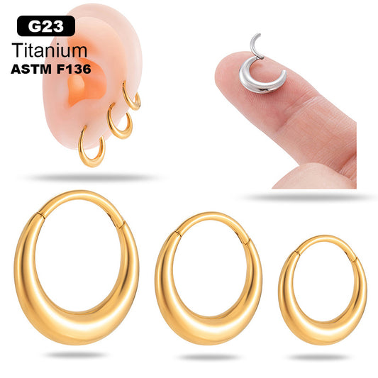 Titanium  Piercing Earring – Hypoallergenic, Seamless Design for Cartilage, Helix, Daith