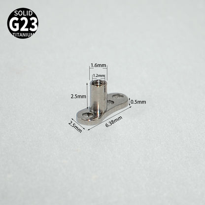ASTM F136 Titanium Opal Heart Dermal – Minimal Collarbone Skin Implant Jewelry