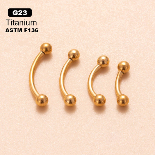 G23/F136 Titanium  Internal Thread Eyebrow Piercing – Stylish and Durable Body Jewelry for Fashionable Piercings