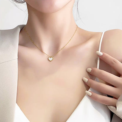 Affordable Luxury  Heart Titanium Steel  316L Stainless Steel Necklace |  Heart Pendant Designs