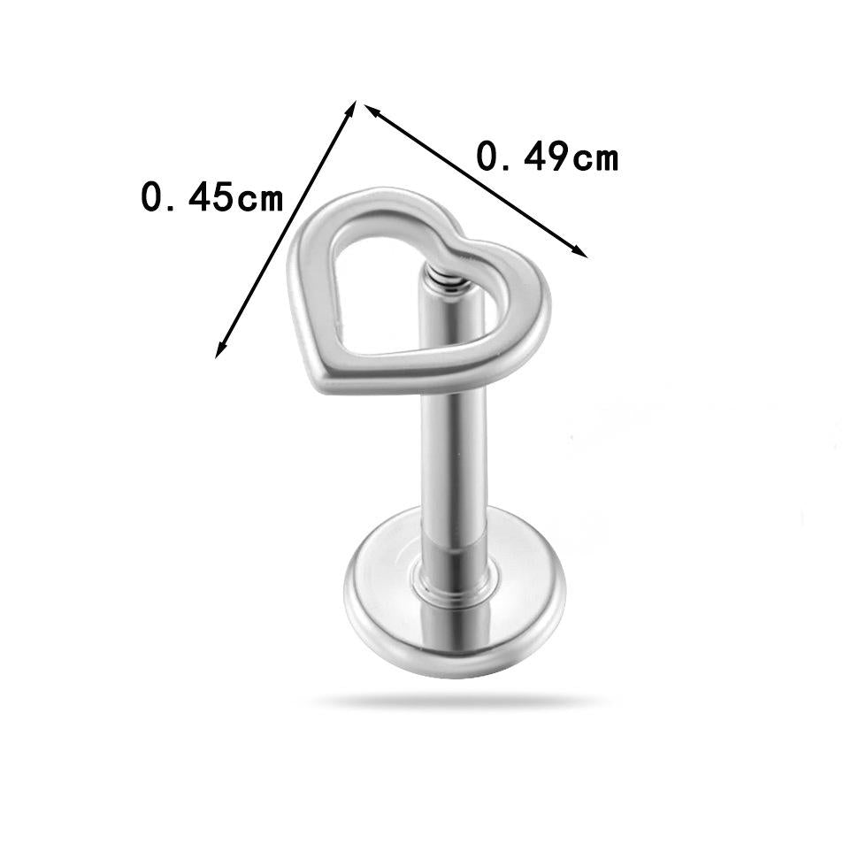 Minimalist Titanium Flat Disc Push Pin Stud – Hypoallergenic Cartilage Piercing Jewelry