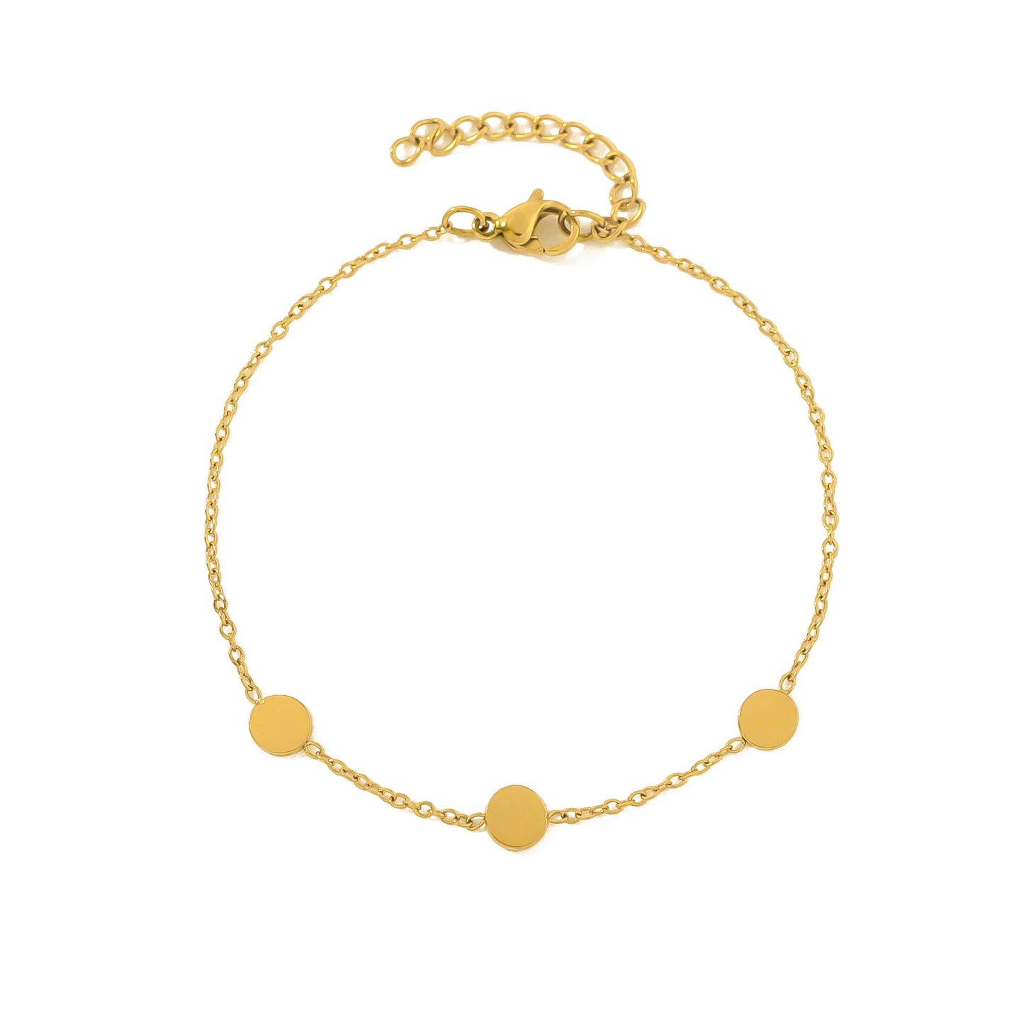 18K Gold Plated Titanium Steel Bohemian Style Multicolor Beaded Evil Eye Pendant Bracelet Set