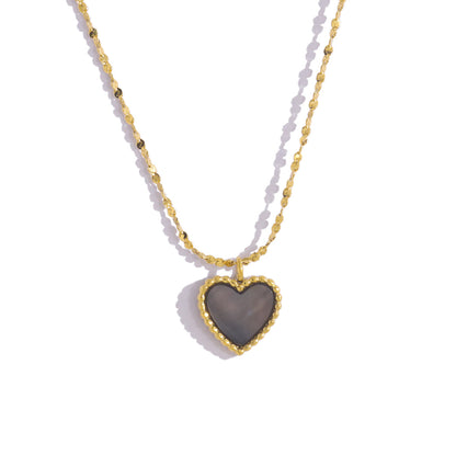Affordable Luxury  Heart Titanium Steel  316L Stainless Steel Necklace |  Heart Pendant Designs