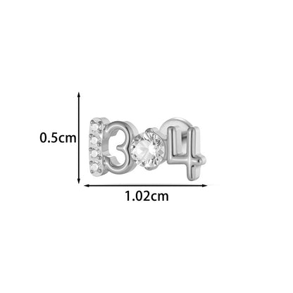 G23 F136 Titanium Geometric Flat Back Labret Stud – Internal Thread Cartilage & Lip Piercing
