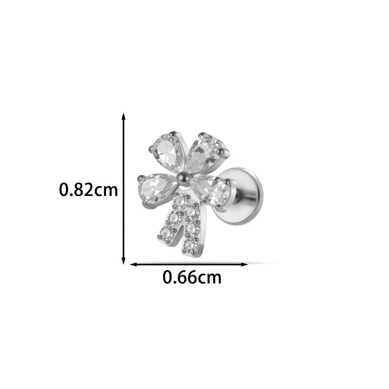G23/F136 Titanium Internal Thread Lip & Cartilage Studs – Heart, Cross & 10 Classic Designs | Gold & Silver
