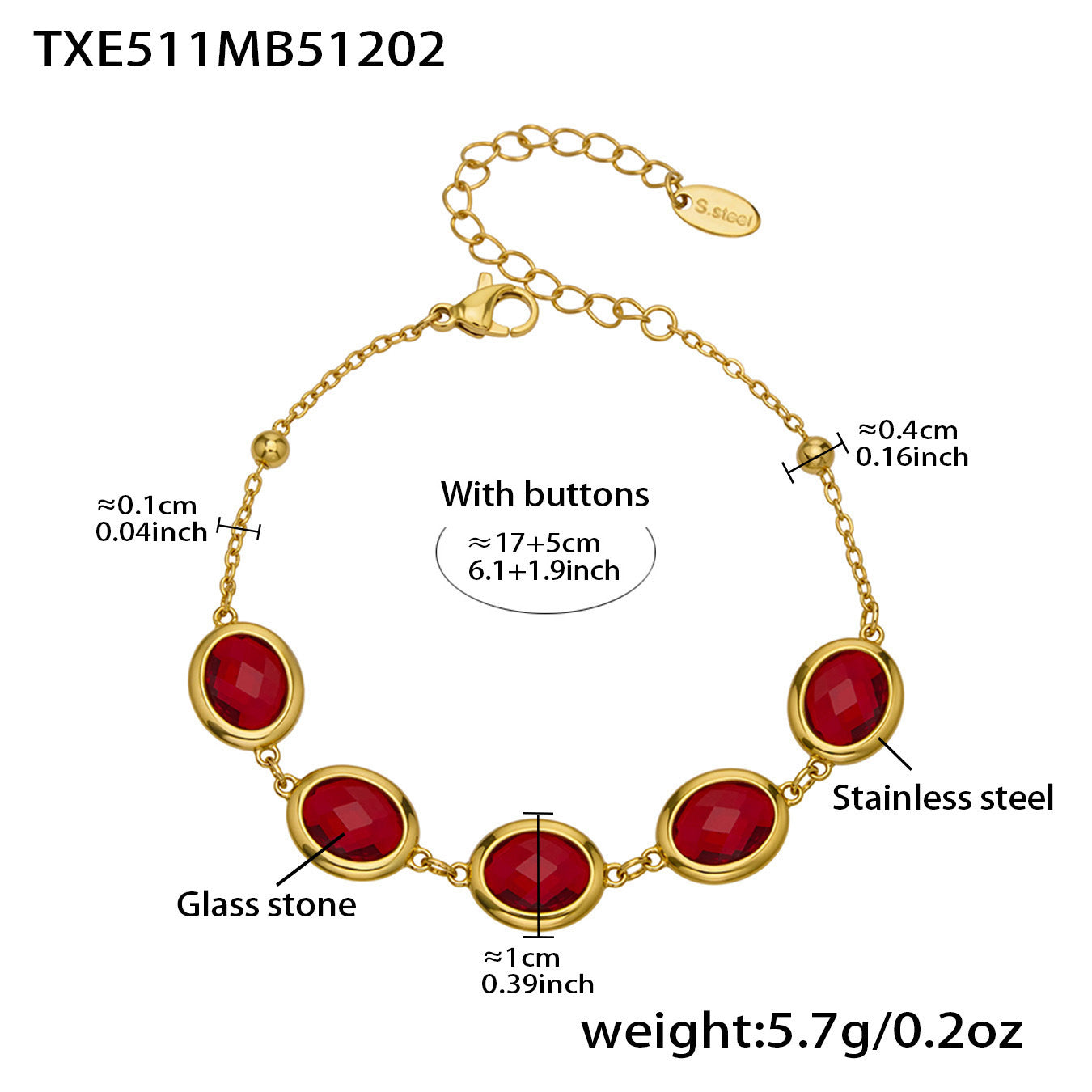 Candy Color Oval Glass Stone Necklace, Bracelet & Earrings Set – Stainless Steel | Fashion Jewelry | Colorful Minimalist Accessories