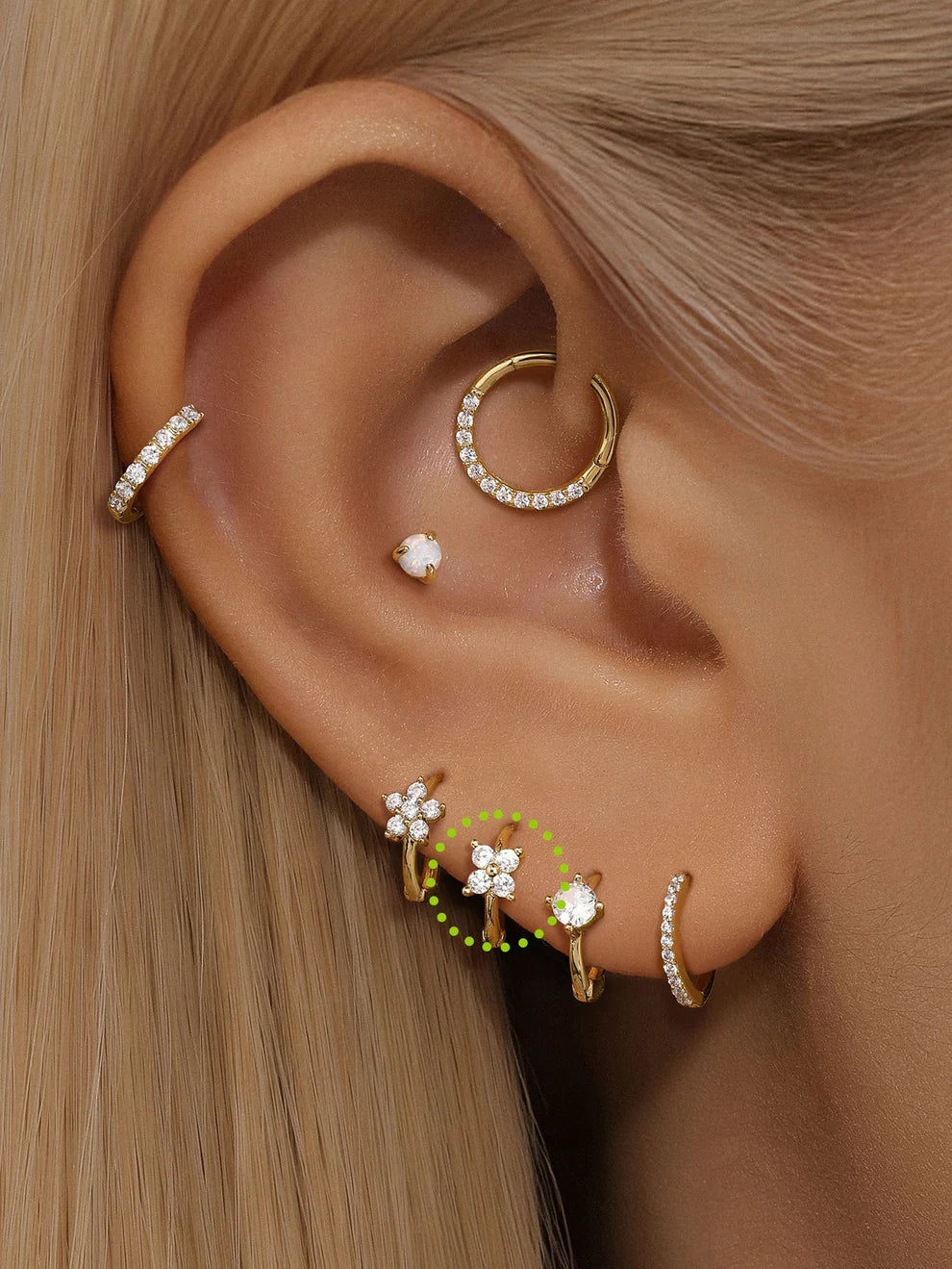 14K Gold Crown Zircon Stud Earrings – Regal & Dainty