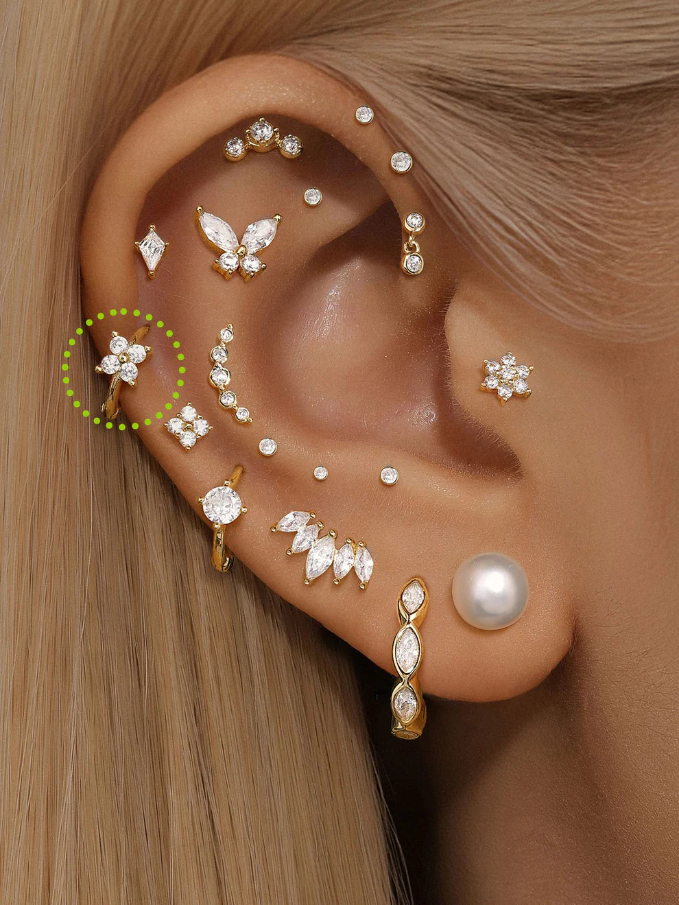 14K Gold Crown Zircon Stud Earrings – Regal & Dainty