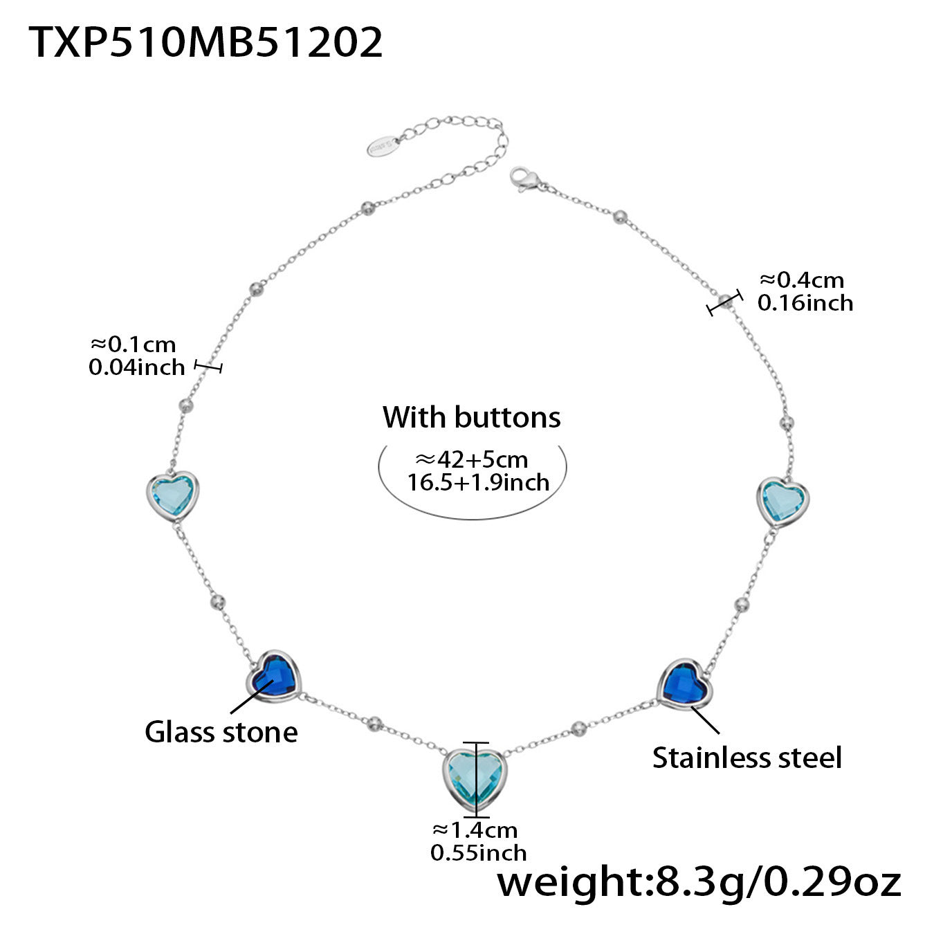 Modern Glass Shine Jewelry | Stainless Steel Necklaces, Bracelets & Earrings