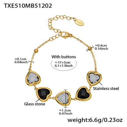 Modern Glass Shine Jewelry | Stainless Steel Necklaces, Bracelets & Earrings