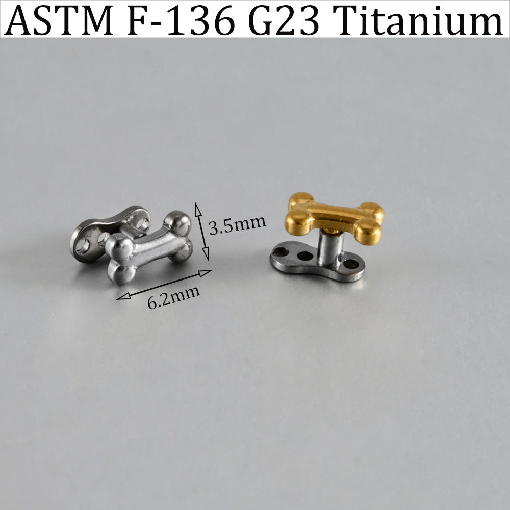 ASTM F136 Titanium Bone Dermal Anchor – Internally Threaded Surface & Collarbone Piercing Jewelry