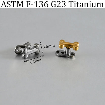 ASTM F136 Titanium Bone Dermal Anchor – Internally Threaded Surface & Collarbone Piercing Jewelry