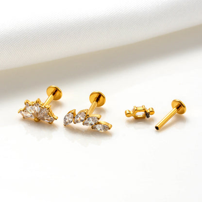 Titanium Alloy Piercing Earrings – Hypoallergenic, Lightweight & Stylish Cartilage Jewelry
