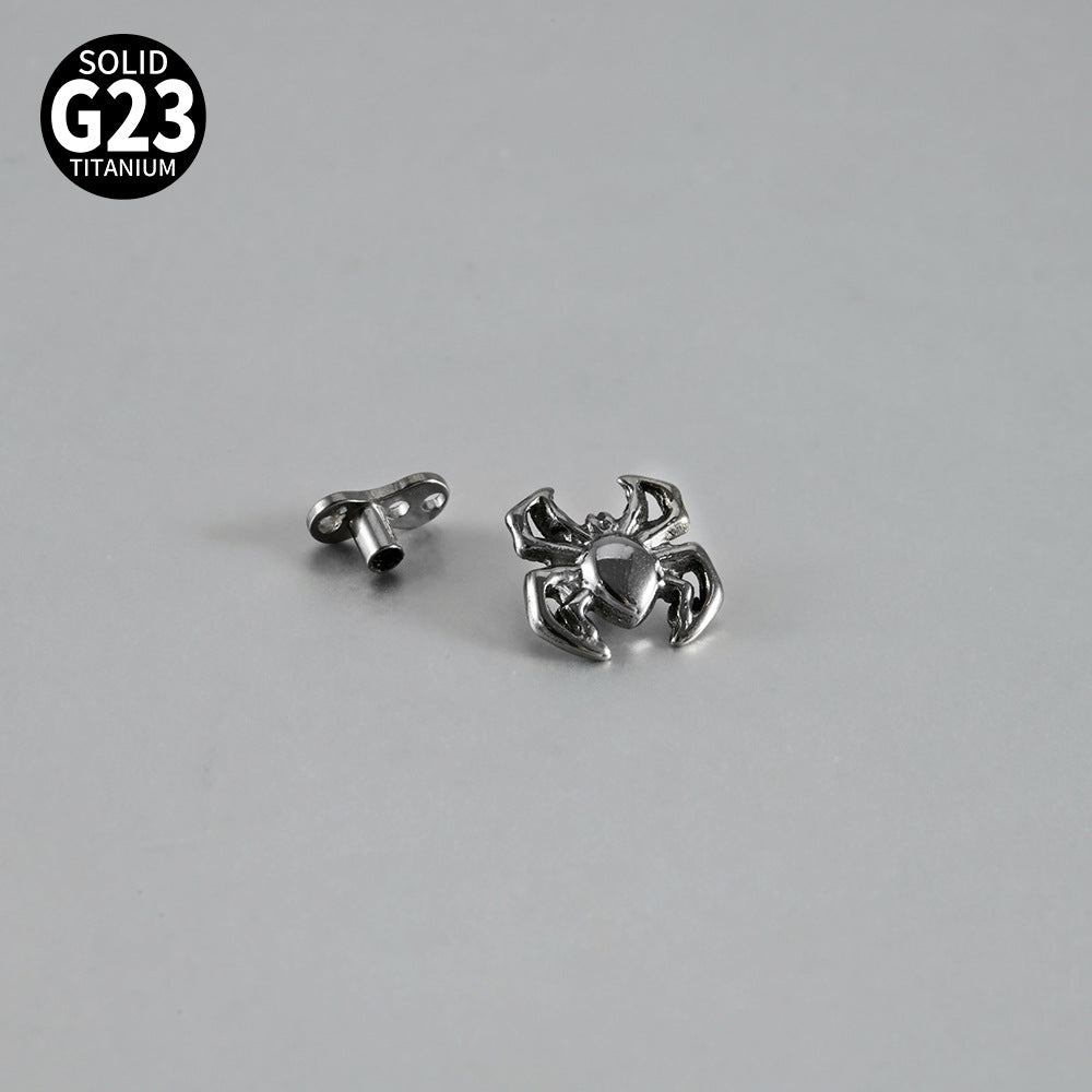 ASTM F136 Titanium Spider Dermal Anchor – Internally Threaded Surface & Collarbone Piercing Jewelry