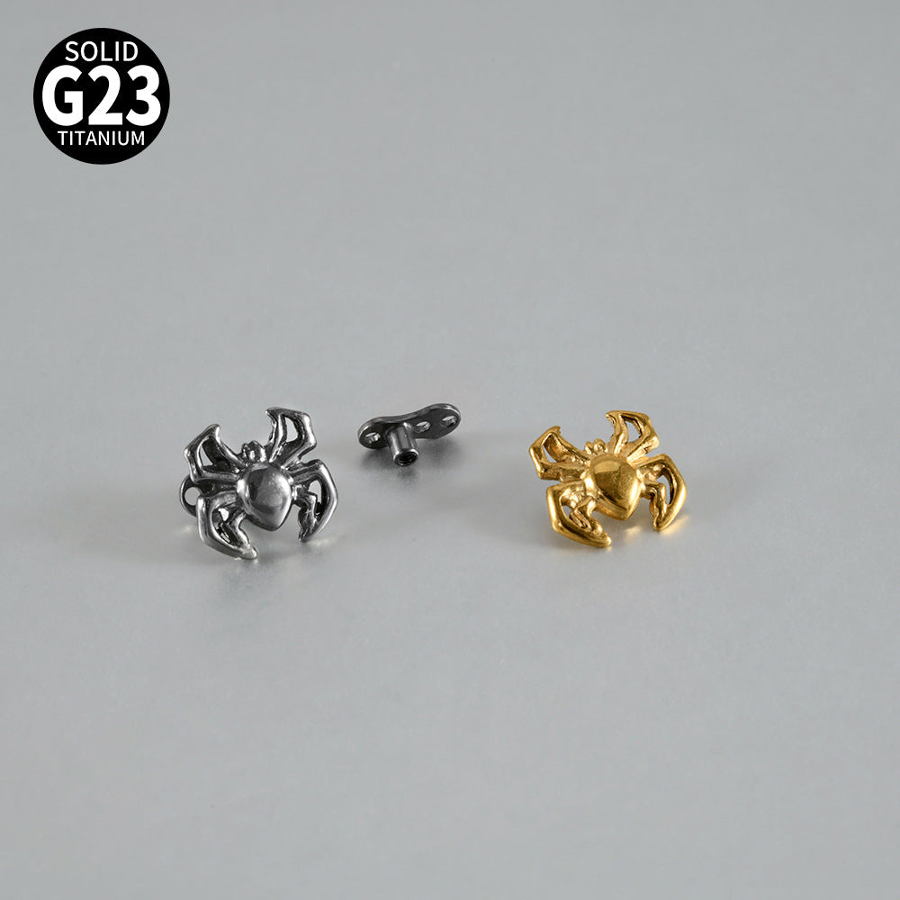 ASTM F136 Titanium Spider Dermal Anchor – Internally Threaded Surface & Collarbone Piercing Jewelry