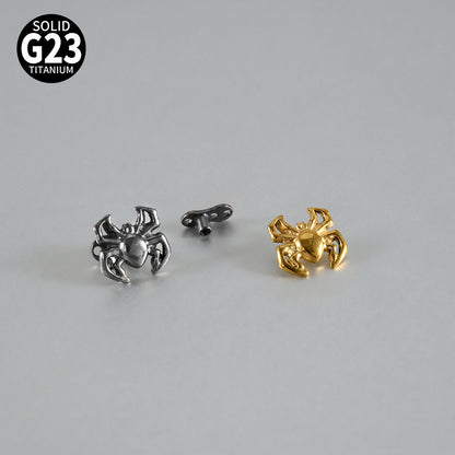 ASTM F136 Titanium Spider Dermal Anchor – Internally Threaded Surface & Collarbone Piercing Jewelry