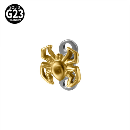 ASTM F136 Titanium Spider Dermal Anchor – Internally Threaded Surface & Collarbone Piercing Jewelry