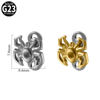 ASTM F136 Titanium Spider Dermal Anchor – Internally Threaded Surface & Collarbone Piercing Jewelry