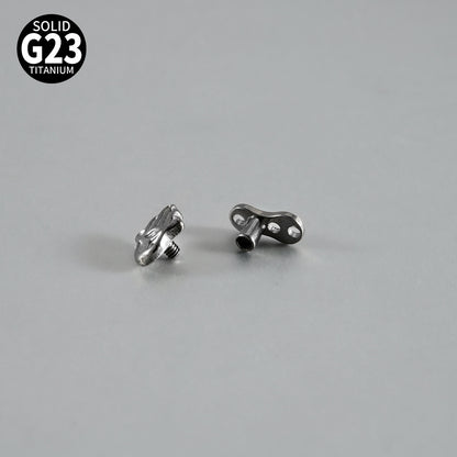 ASTM F136Titanium Hand Dermal Anchor – Palm-Shaped Skin Implant Piercing Jewelry