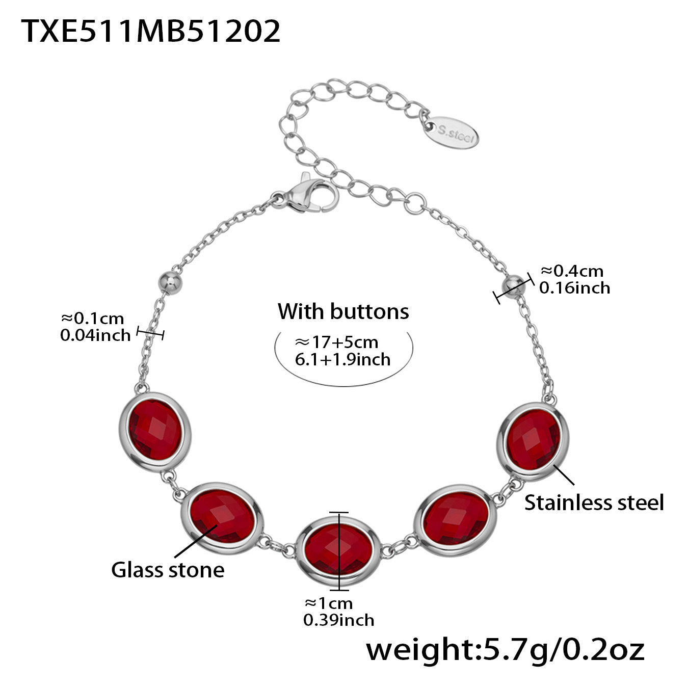 Candy Color Oval Glass Stone Necklace, Bracelet & Earrings Set – Stainless Steel | Fashion Jewelry | Colorful Minimalist Accessories