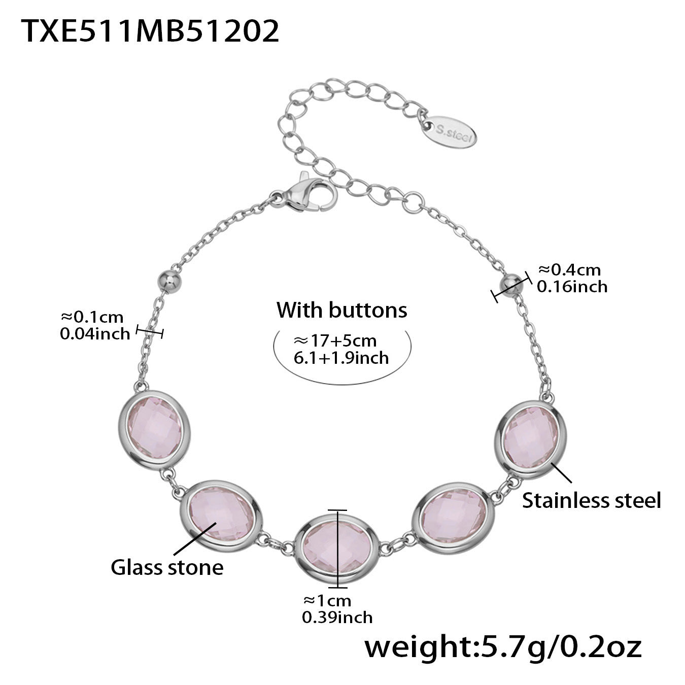 Candy Color Oval Glass Stone Necklace, Bracelet & Earrings Set – Stainless Steel | Fashion Jewelry | Colorful Minimalist Accessories