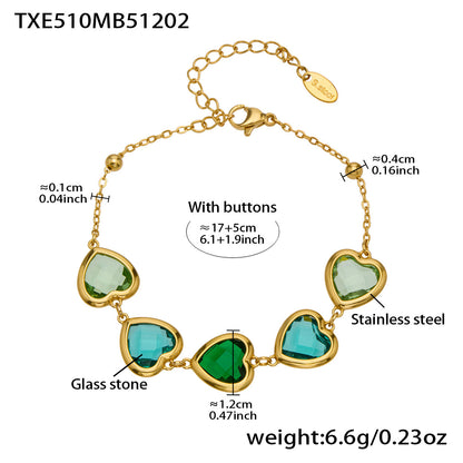 Modern Glass Shine Jewelry | Stainless Steel Necklaces, Bracelets & Earrings