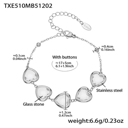 Modern Glass Shine Jewelry | Stainless Steel Necklaces, Bracelets & Earrings