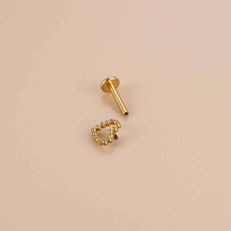 Titanium Cartilage Piercing Stud – Hypoallergenic, Lightweight & Sparkling