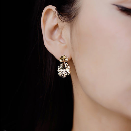 14K Gold Flower  Piercing  Stud(Pair)