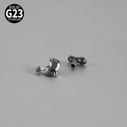 ASTM F136 Titanium Dolphin Dermal Anchor – Internally Threaded Surface & Collarbone Piercing Jewelry
