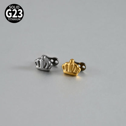 ASTM F136 Titanium Crown Dermal Anchor – Royal Eyebrow & Skin Implant Jewelry