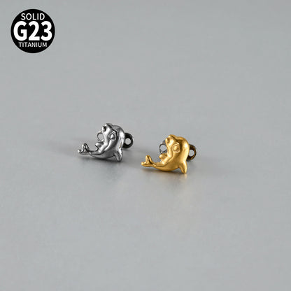 ASTM F136 Titanium Dolphin Dermal Anchor – Internally Threaded Surface & Collarbone Piercing Jewelry