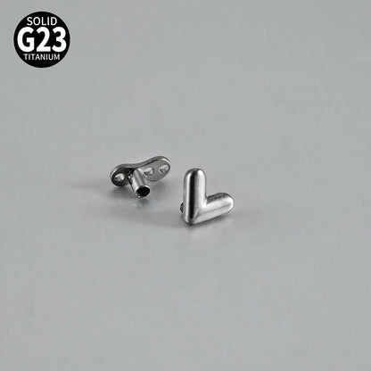 ASTM F136 Titanium Sweet Heart Dermal Anchor Implant – Classic Heart Skin Implant Piercing Jewelry