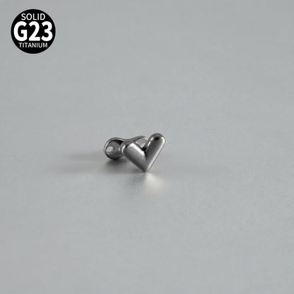ASTM F136 Titanium Sweet Heart Dermal Anchor Implant – Classic Heart Skin Implant Piercing Jewelry