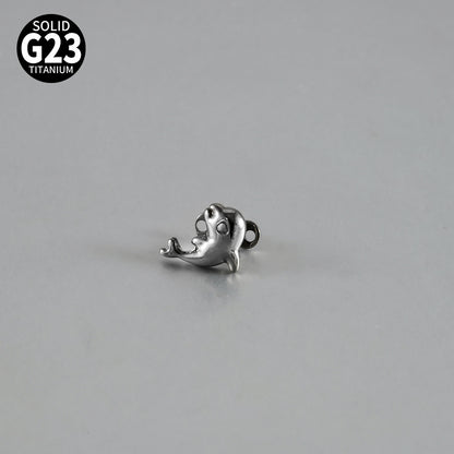 ASTM F136 Titanium Dolphin Dermal Anchor – Internally Threaded Surface & Collarbone Piercing Jewelry