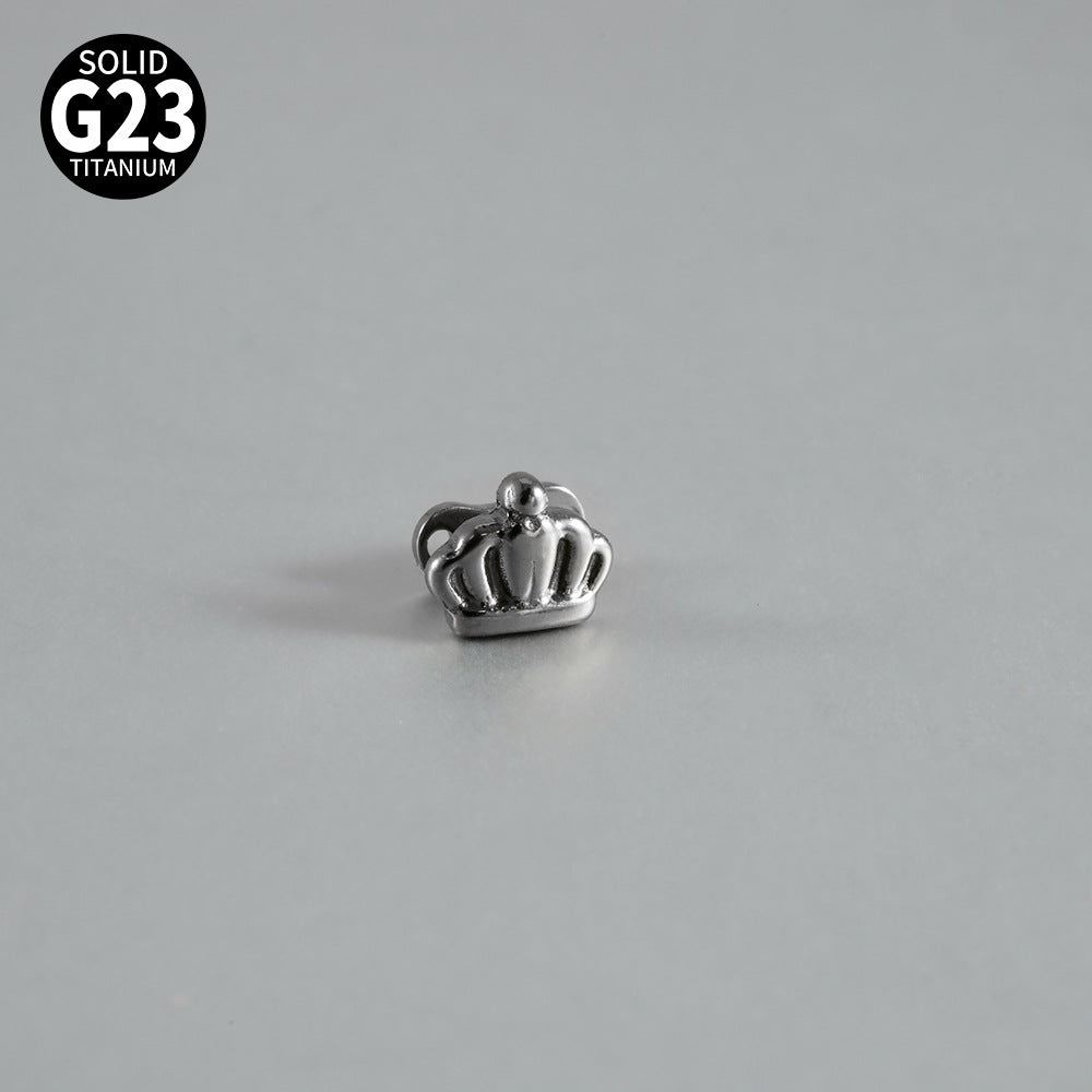 ASTM F136 Titanium Crown Dermal Anchor – Royal Eyebrow & Skin Implant Jewelry