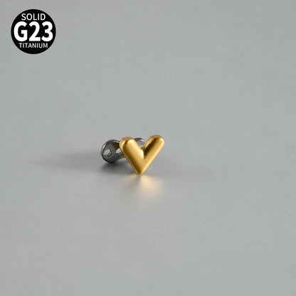 ASTM F136 Titanium Sweet Heart Dermal Anchor Implant – Classic Heart Skin Implant Piercing Jewelry