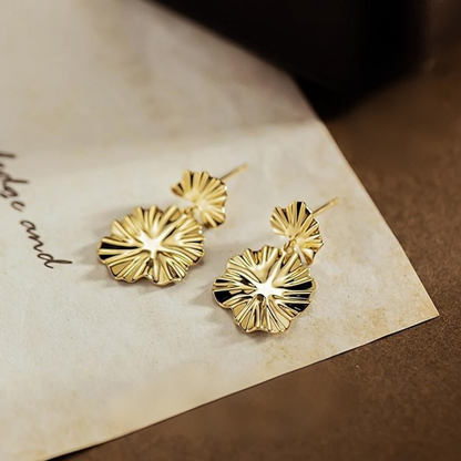 14K Gold Flower  Piercing  Stud(Pair)