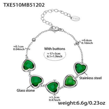 Modern Glass Shine Jewelry | Stainless Steel Necklaces, Bracelets & Earrings