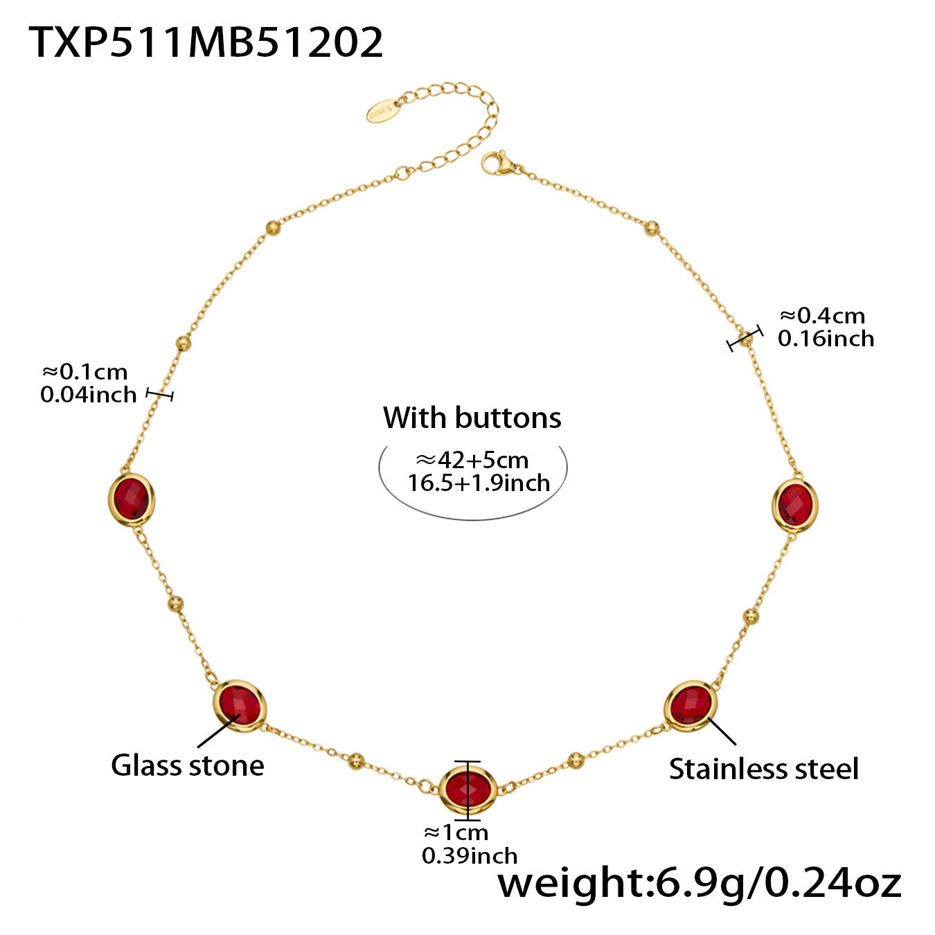 Candy Color Oval Glass Stone Necklace, Bracelet & Earrings Set – Stainless Steel | Fashion Jewelry | Colorful Minimalist Accessories