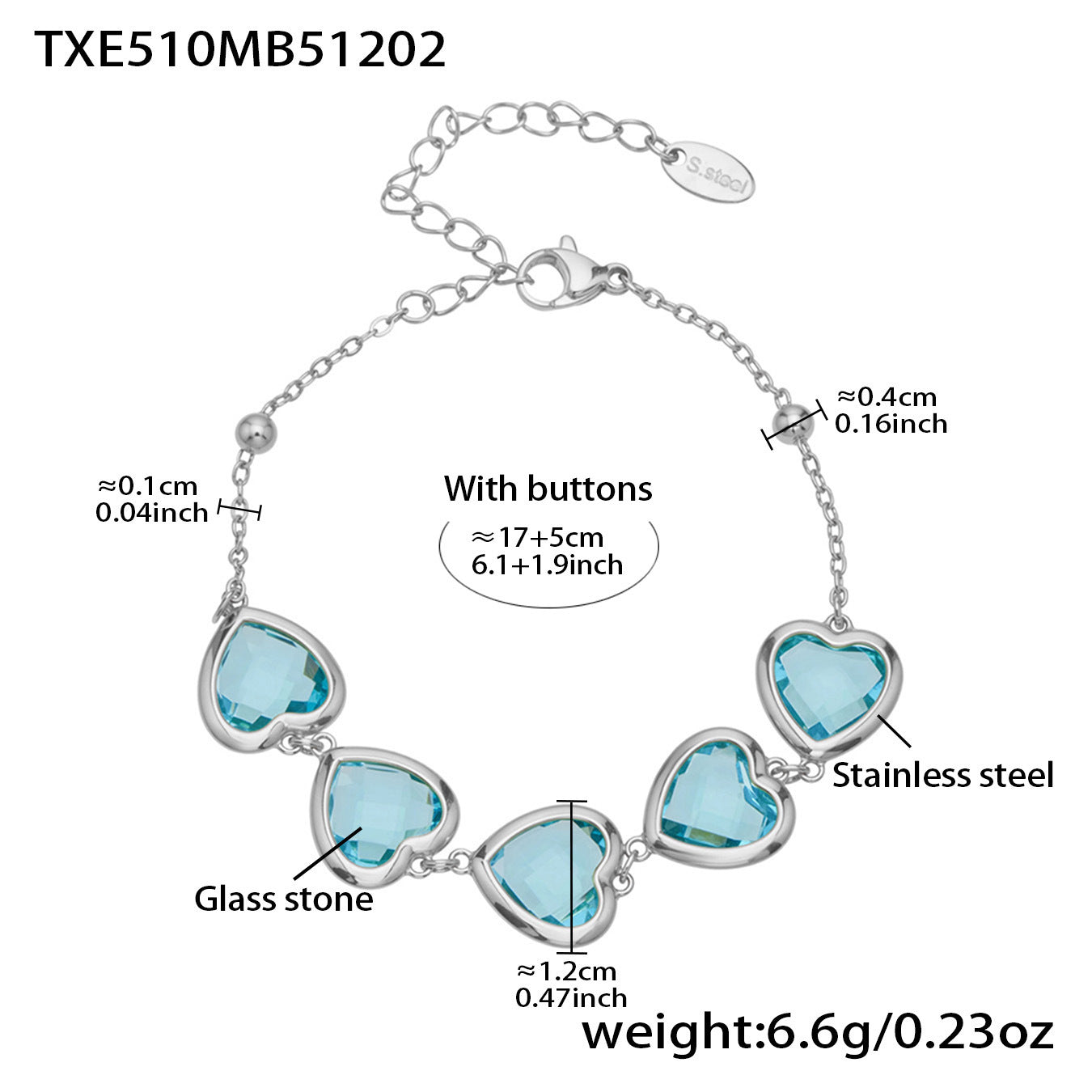 Modern Glass Shine Jewelry | Stainless Steel Necklaces, Bracelets & Earrings