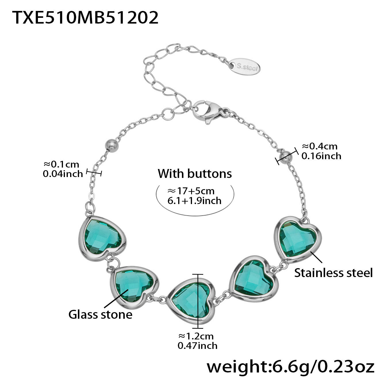 Modern Glass Shine Jewelry | Stainless Steel Necklaces, Bracelets & Earrings