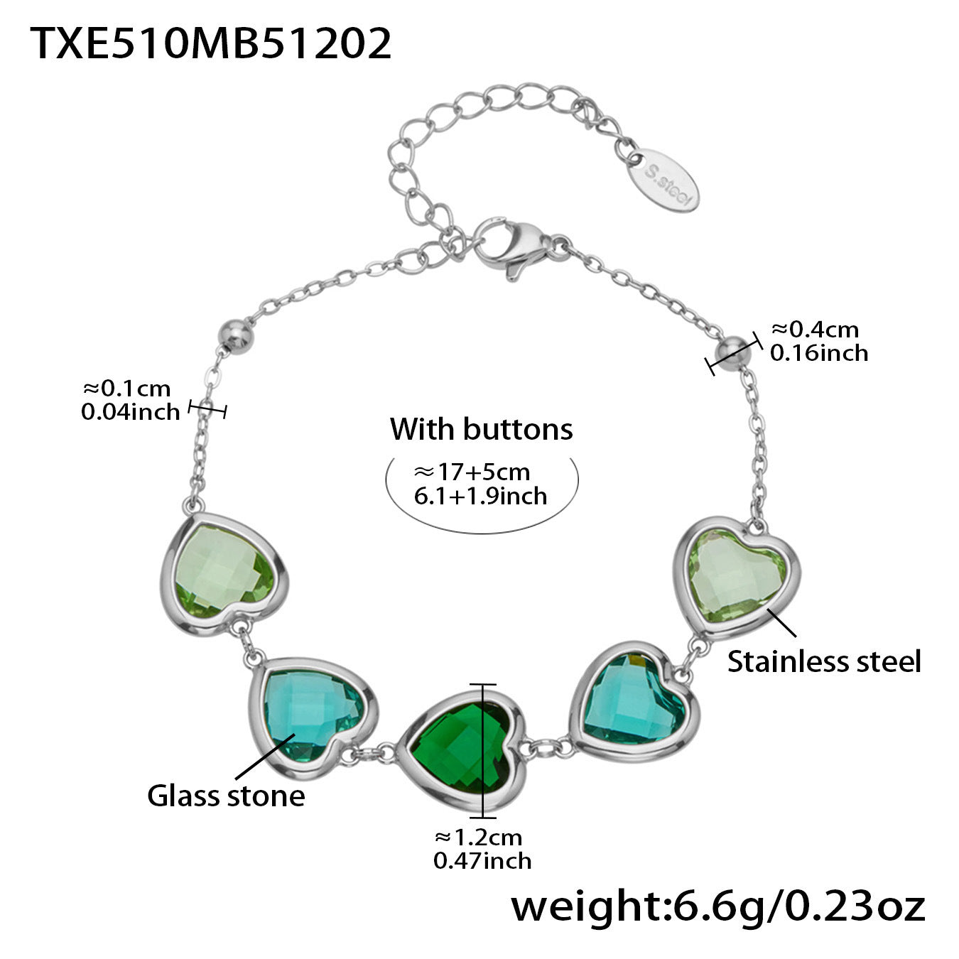 Modern Glass Shine Jewelry | Stainless Steel Necklaces, Bracelets & Earrings
